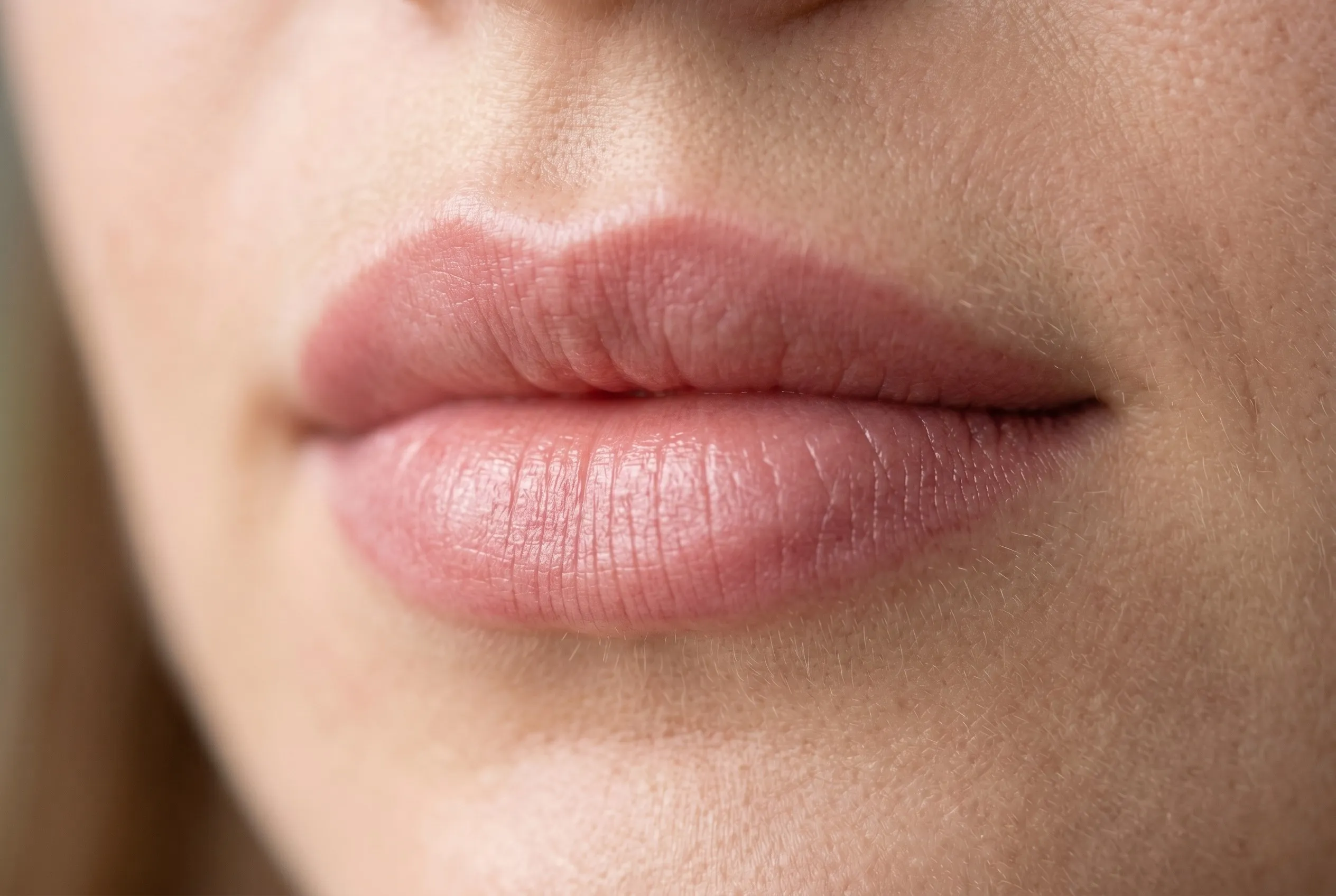 Wygojony makijaż permanentny ust techniką Aquarelle Lips wykonany w salonie Zophia Beauty w Poznaniu na Jeżycach.